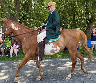 Peter Paine Riding a Horse