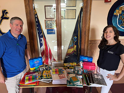 School Supplies on a Table