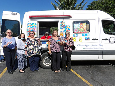 Willsboro Branch: Andrea Robare, Maghan MacDougal, Rosale Lewis, Erica Cain, Marilyn Strong